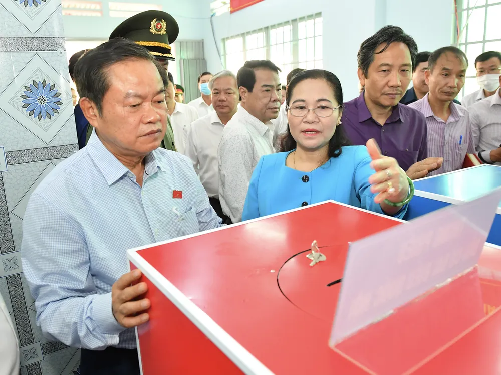 Đại tướng Đỗ Bá Tỵ: Cử tri cần tự giác đi bầu cử, tránh bầu hộ, bầu thay  ảnh 4