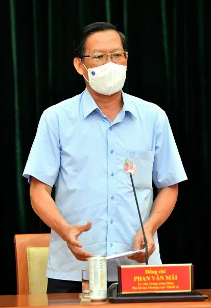 Phó Bí thư Thường trực Thành ủy TPHCM Phan Văn Mãi: Quyết liệt giãn cách, nhưng cũng chuẩn bị tâm thế cho tình huống xấu hơn ảnh 1
