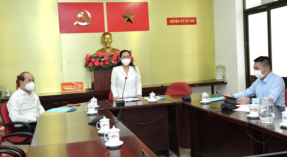 Chủ tịch HĐND TPHCM Nguyễn Thị Lệ kiểm tra phòng, chống dịch tại huyện Củ Chi ảnh 1