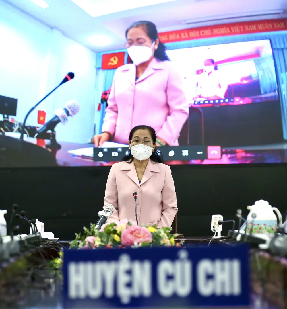 Thủ tướng Phạm Minh Chính chúc mừng huyện Củ Chi đã kiểm soát được dịch Covid-19 ảnh 1