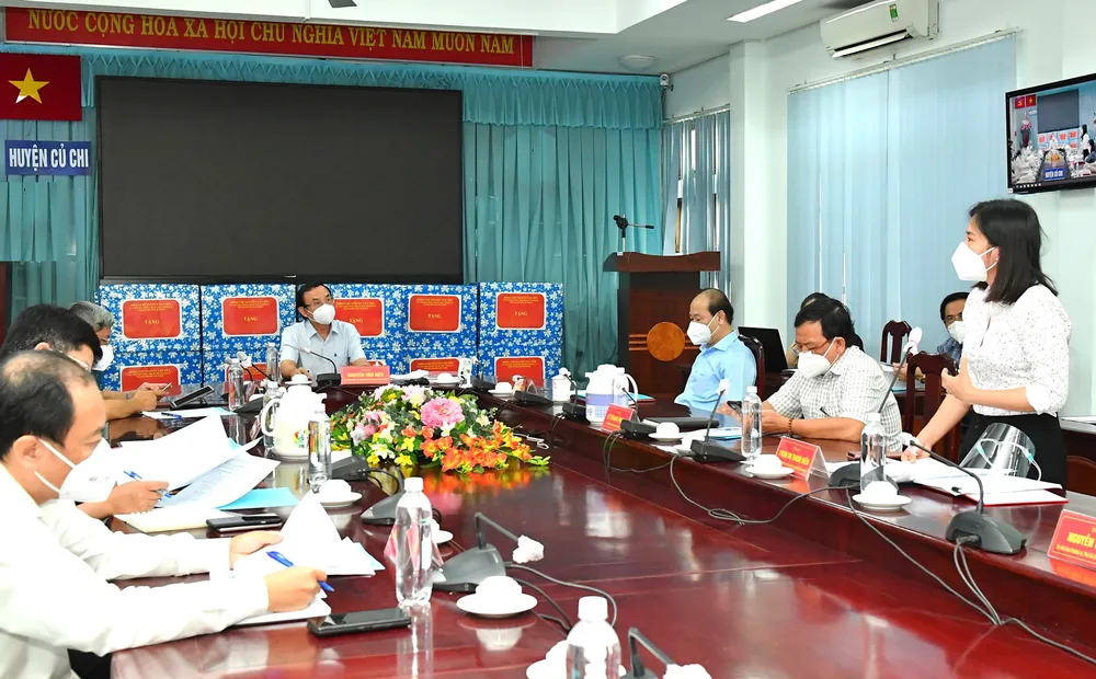 Đồng chí Nguyễn Văn Nên: Huyện Củ Chi và quận 7 là hai mũi đột phá để thí điểm kịch bản “bình thường mới” cho TPHCM  ảnh 2