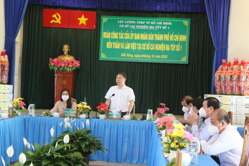 Phó Chủ tịch UBND TPHCM Dương Anh Đức thăm, chúc tết cơ sở cai nghiện ma túy tại Đồng Nai và Đắk Nông ảnh 1