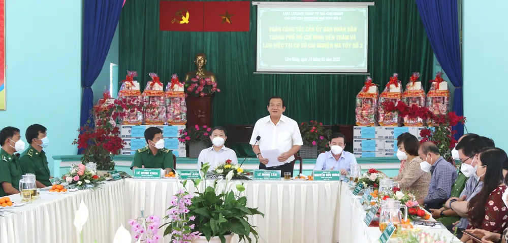 Phó Chủ tịch UBND TPHCM Dương Anh Đức thăm, chúc tết Cơ sở cai nghiện ma túy số 2 ảnh 2