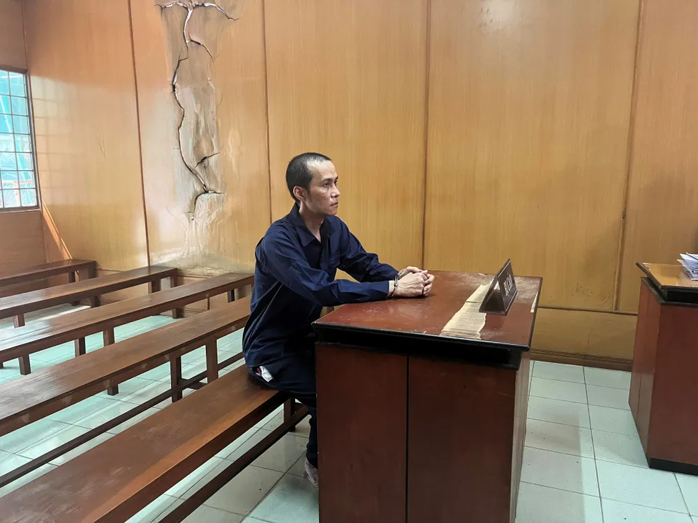 Bị cáo Hoàng Vũ tại phiên tòa