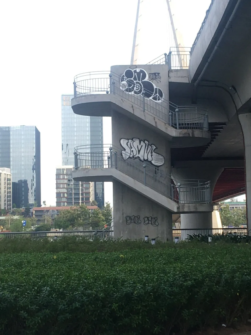 Cầu Ba Son mới hoàn thành đưa vào sử dụng, là công trình mang ý nghĩa biểu tượng của thành phố cũng mang đầy những nét vẽ khó hiểu. Chính quyền địa phương cùng đơn vị quản lý cầu nhiều lần xóa bỏ nhưng một thời gian vết vẽ bậy lại xuất hiện.