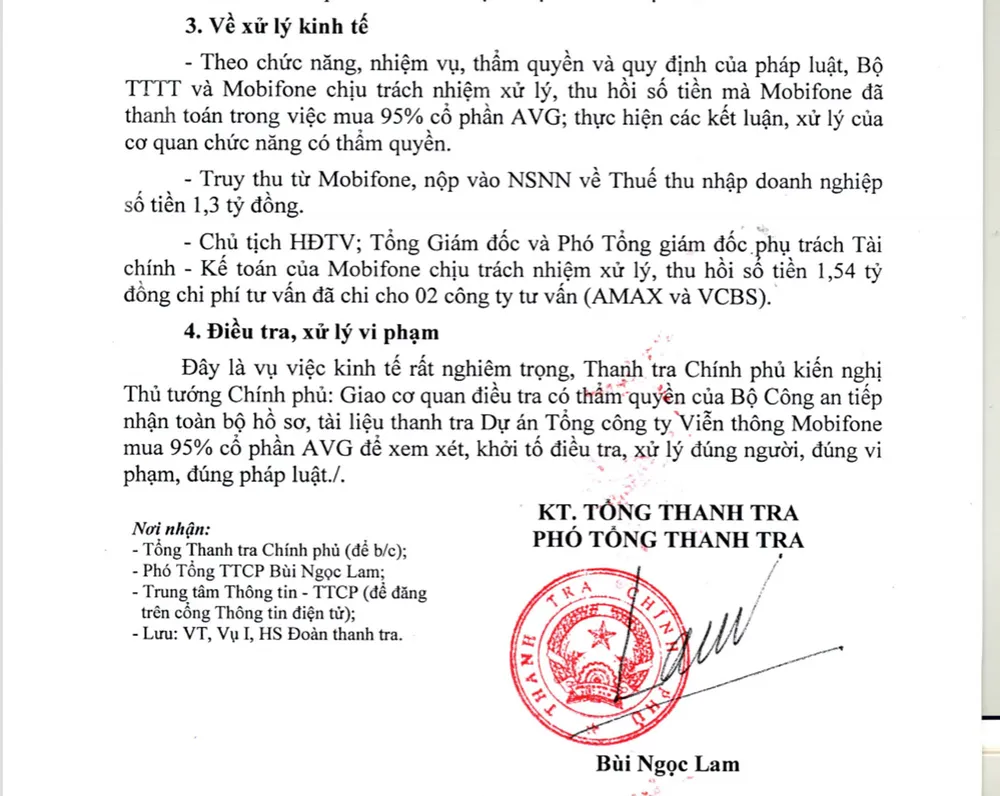 Kiến nghị khởi tố điều tra vụ MobiFone mua 95% cổ phần AVG ảnh 3