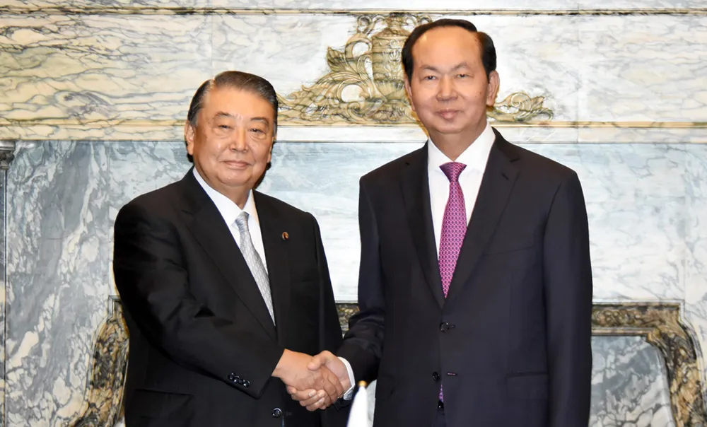 Chủ tịch nước Trần Đại Quang hội kiến với Chủ tịch Hạ viện Nhật Bản ảnh 1