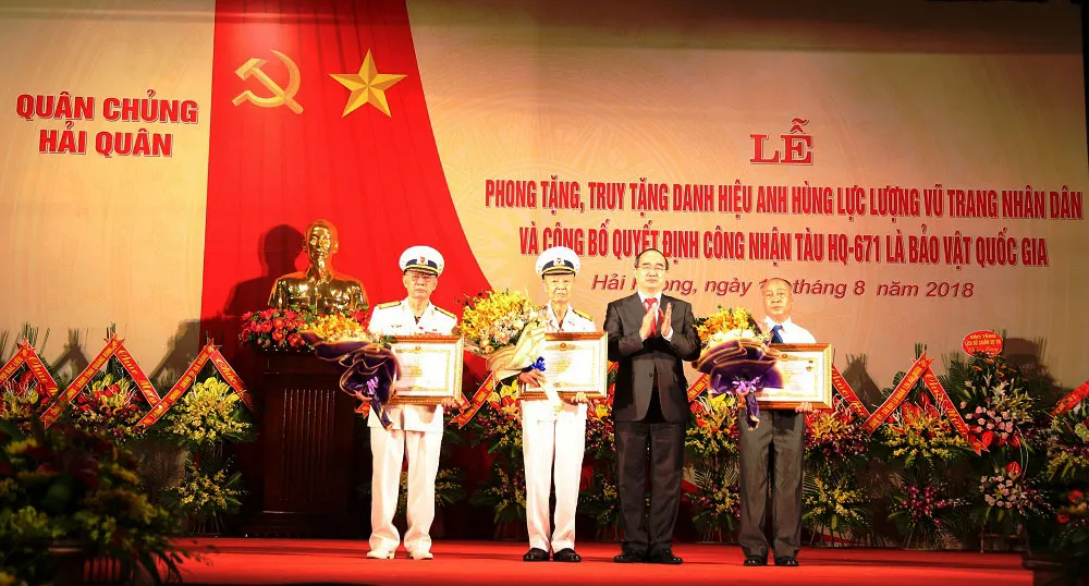  Công nhận tàu HQ-671 là Bảo vật Quốc gia ảnh 1
