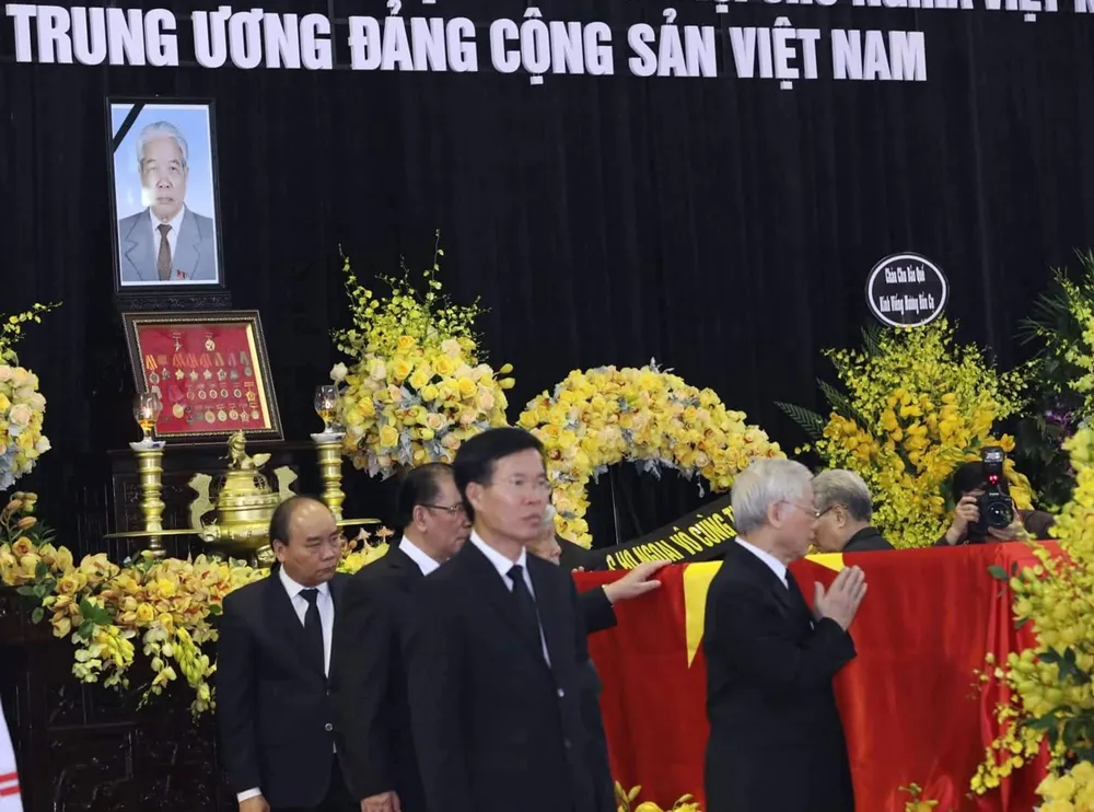 Tổ chức trọng thể Lễ truy điệu, tiễn đưa nguyên Tổng Bí thư Đỗ Mười ảnh 10