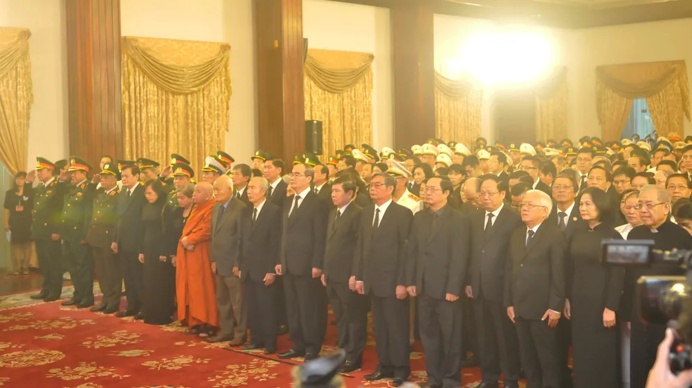 Tổ chức trọng thể Lễ truy điệu, tiễn đưa nguyên Tổng Bí thư Đỗ Mười ảnh 14