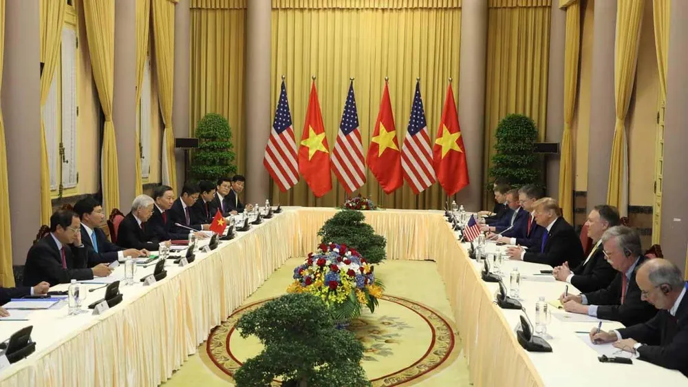 Tổng Bí thư, Chủ tịch nước Nguyễn Phú Trọng tiếp Tổng thống Donald Trump ảnh 5