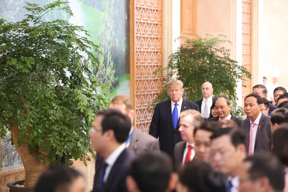 Thủ tướng Nguyễn Xuân Phúc hội kiến Tổng thống Donald Trump ảnh 2