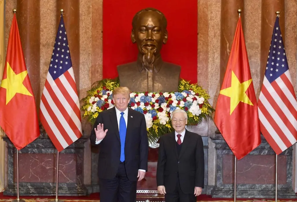 Tổng Bí thư, Chủ tịch nước Nguyễn Phú Trọng tiếp Tổng thống Donald Trump ảnh 2