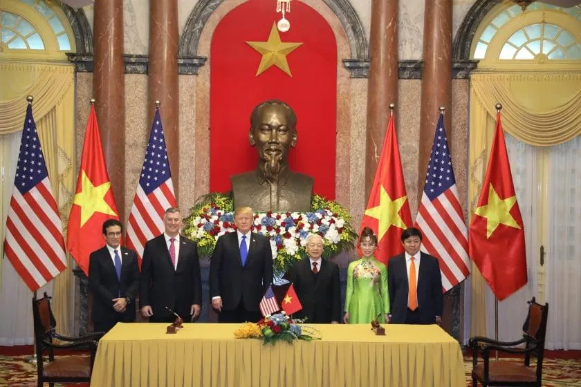 Tổng Bí thư, Chủ tịch nước Nguyễn Phú Trọng tiếp Tổng thống Donald Trump ảnh 8