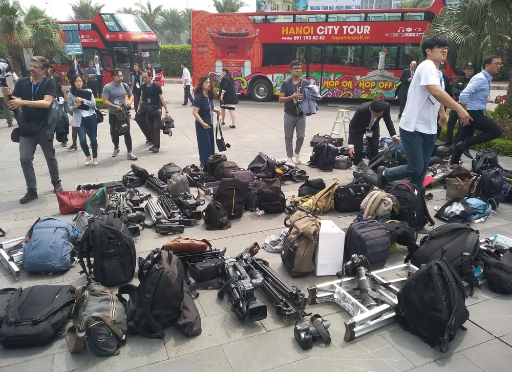 An ninh siết chặt trước cuộc họp của Tổng thống Mỹ Donald Trump  ảnh 12