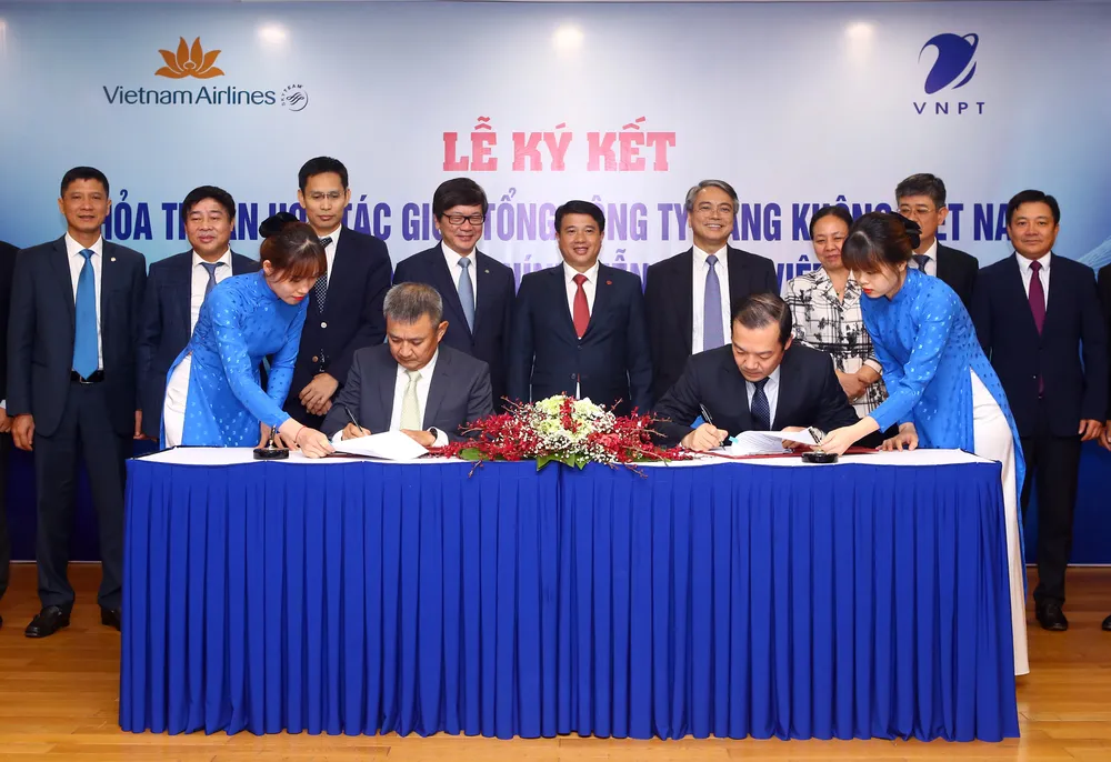 VNPT và Vietnam Airlines hợp tác chiến lược để khai thác tiềm năng, thế mạnh mỗi bên ảnh 1