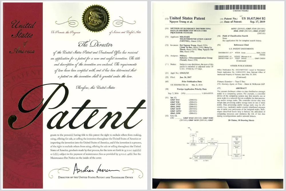 Sáng chế của Viettel trong hệ thống tính cước được cấp bằng bảo hộ độc quyền tại Mỹ ảnh 1