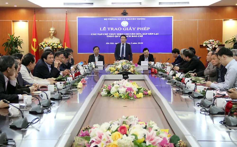 Trao giấy phép cho 18 tạp chí chuyển đổi, sắp xếp lại theo quy hoạch báo chí đến 2025 ảnh 3