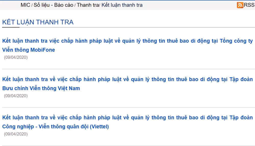 Viettel, VNPT, MobiFone bị xử phạt 270 triệu đồng do vi phạm trong quản lý thuê bao di động ảnh 1