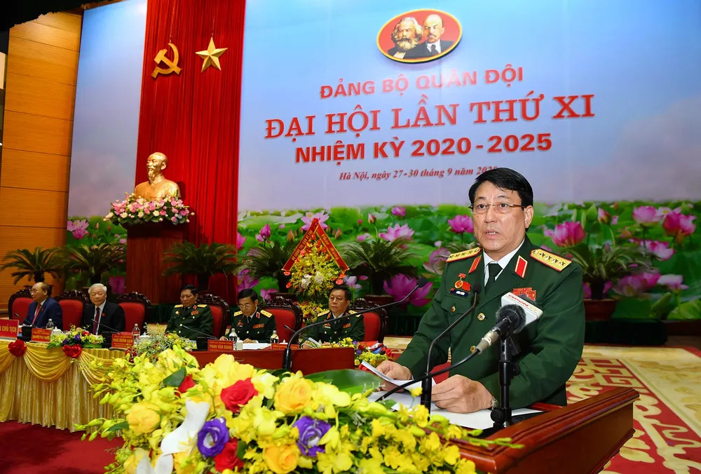 Khai mạc trọng thể Đại hội Đại biểu Đảng bộ Quân đội lần thứ XI, nhiệm kỳ 2020 - 2025 ảnh 7