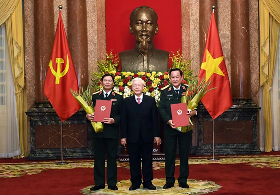 Trao Quyết định thăng quân hàm từ Trung tướng lên Thượng tướng cho 2 Thứ trưởng Bộ Quốc phòng ảnh 1