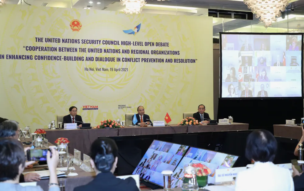 Chủ tịch nước Nguyễn Xuân Phúc chủ trì phiên thảo luận Hội đồng Bảo an Liên hiệp quốc ảnh 5