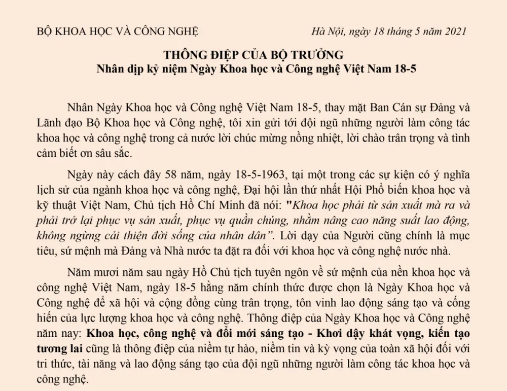 Tạo ra một xã hội tôn trọng khoa học và có tư duy sáng tạo ảnh 2
