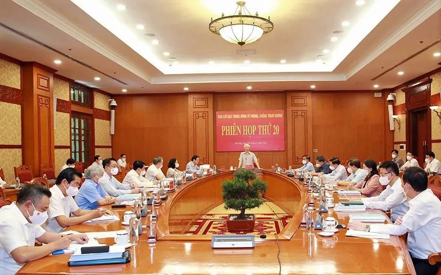 Tiếp tục đẩy mạnh, kiên quyết, kiên trì đấu tranh ngăn chặn, đẩy lùi tham nhũng, tiêu cực  ảnh 1