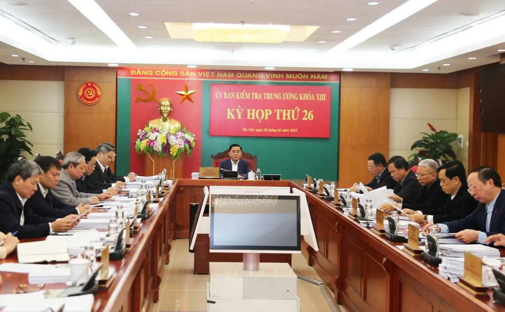 Quang cảnh Kỳ họp thứ 26 của Ủy ban Kiểm tra Trung ương