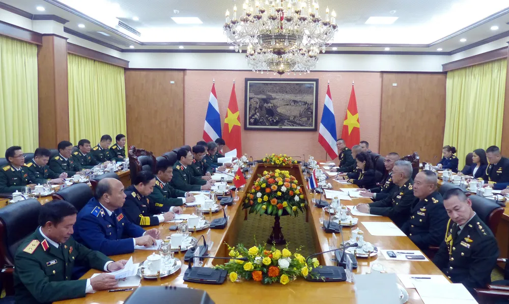 Quang cảnh cuộc hội đàm. Ảnh: TRẦN BÌNH Quang cảnh cuộc hội đàm. Ảnh: TRẦN BÌNH