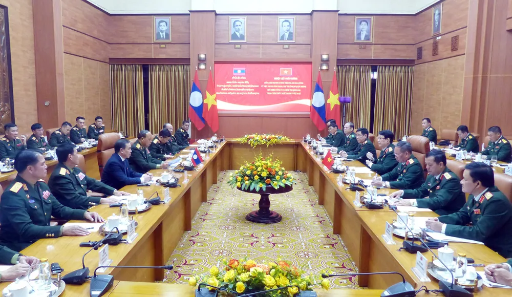 Quang cảnh cuộc hội đàm. Ảnh: T.B