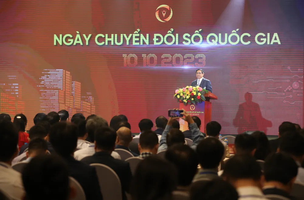 Thủ tướng Phạm Minh Chính khẳng định, cơ sở dữ liệu quốc gia là nguồn tài nguyên mới, là nền tảng quan trọng cho CĐS quốc gia. Ảnh QUANG PHÚC Thủ tướng Phạm Minh Chính khẳng định, cơ sở dữ liệu quốc gia là nguồn tài nguyên mới, là nền tảng quan trọng cho CĐS quốc gia. Ảnh QUANG PHÚC