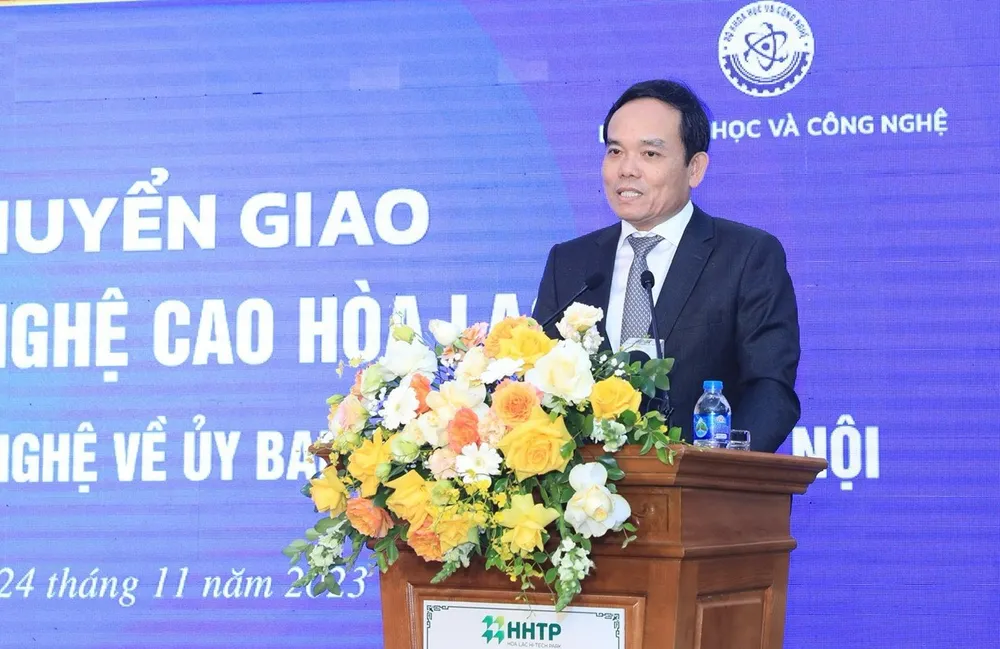 Phó Thủ tướng Trần Lưu Quang phát biểu tại buổi lễ