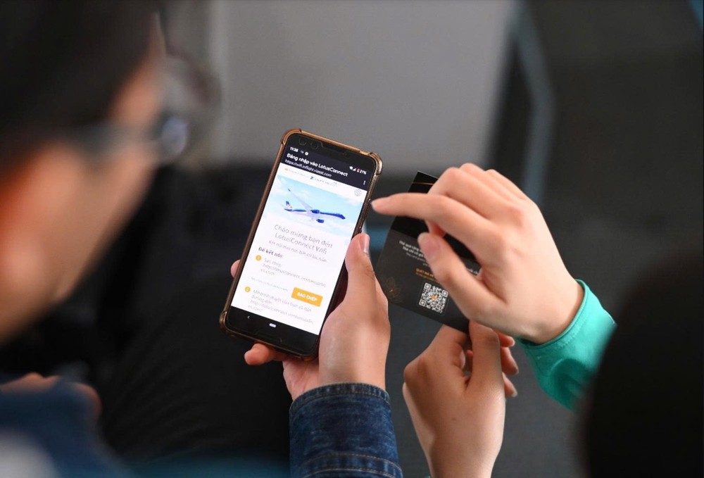  越航正式提供机上互联网服务。