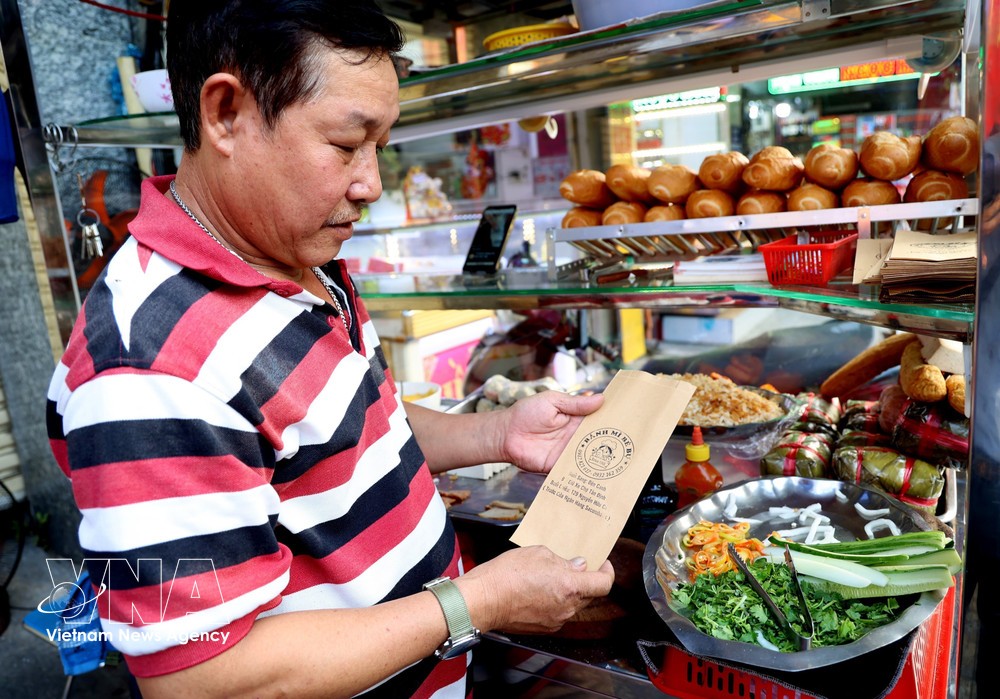 胡志明市某个面包店。