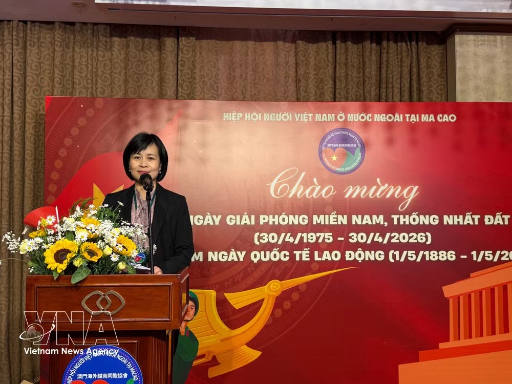 越南驻香港兼驻澳门总领事黎德幸在活动上发表讲话。