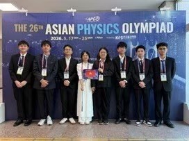 越南在第26届亚洲物理奥林匹克竞赛中位列前八。