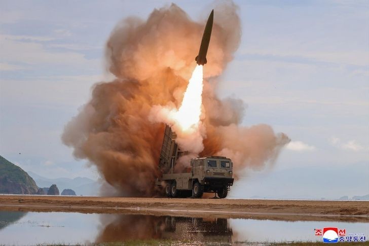  朝鲜试验多款新型武器系统。图：KCNA