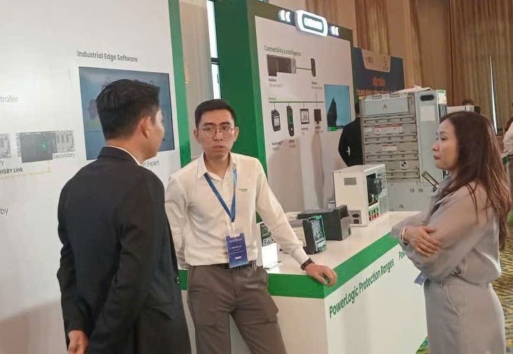 企业在活动上展示绿色科技产品。图：明海