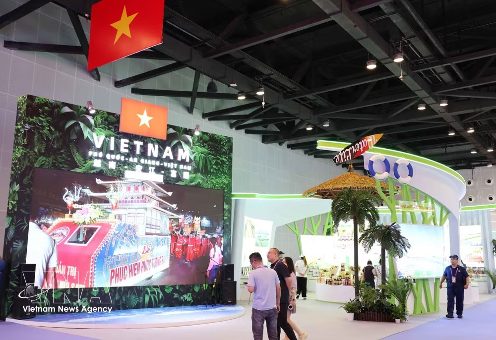 越南安江省展区。图自越通社