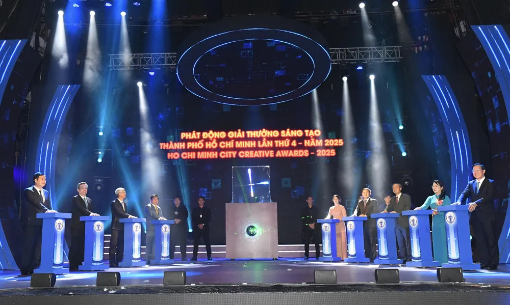 Phát động Giải thưởng Sáng tạo TPHCM lần 4 - năm 2025. Ảnh: VIỆT DŨNG Phát động Giải thưởng Sáng tạo TPHCM lần 4 - năm 2025. Ảnh: VIỆT DŨNG