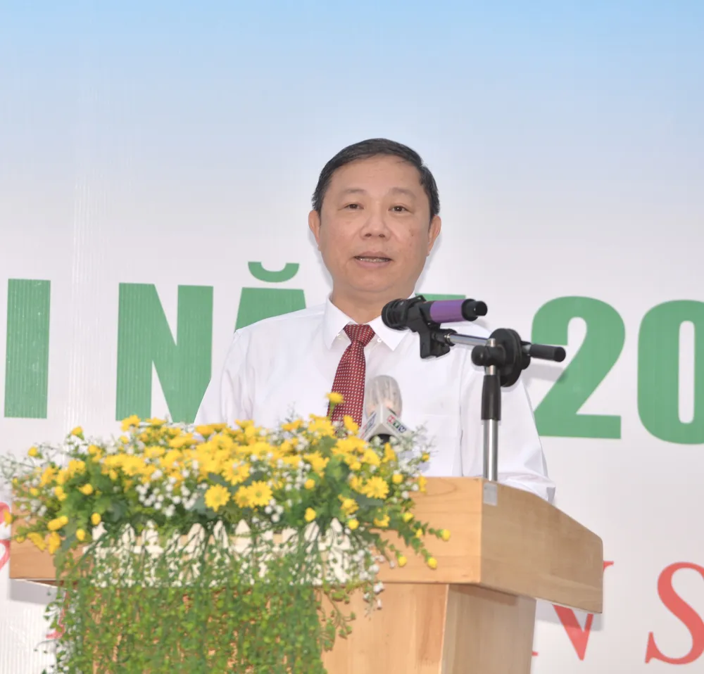 Phó Chủ tịch UBND TPHCM Dương Anh Đức phát biểu tại lễ khai mạc. Ảnh: CAO THĂNG Phó Chủ tịch UBND TPHCM Dương Anh Đức phát biểu tại lễ khai mạc. Ảnh: CAO THĂNG