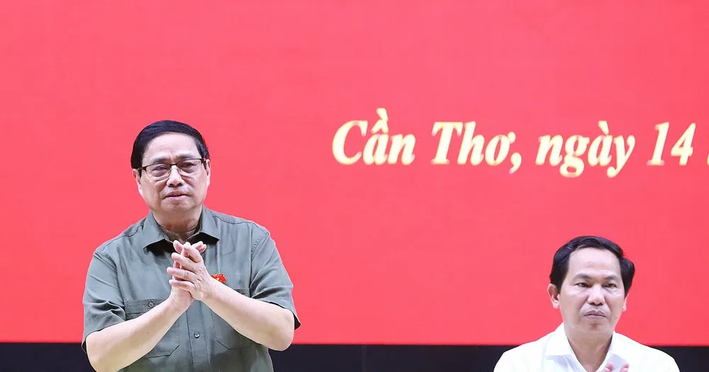 Thủ tướng Phạm Minh Chính tại buổi tiếp xúc cử tri TP Cần Thơ