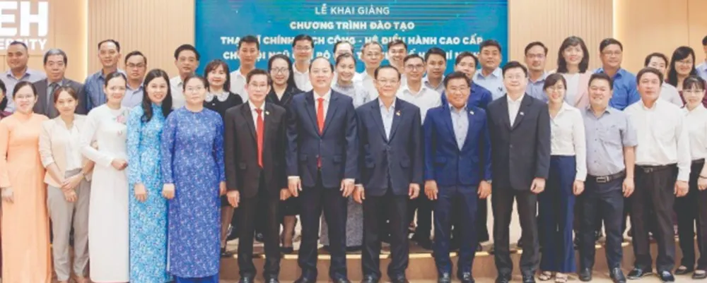 Lễ khai giảng chương trình đào tạo Thạc sĩ Chính sách công hệ Điều hành cao cấp cho đội ngũ cán bộ trẻ của TPHCM năm 2023