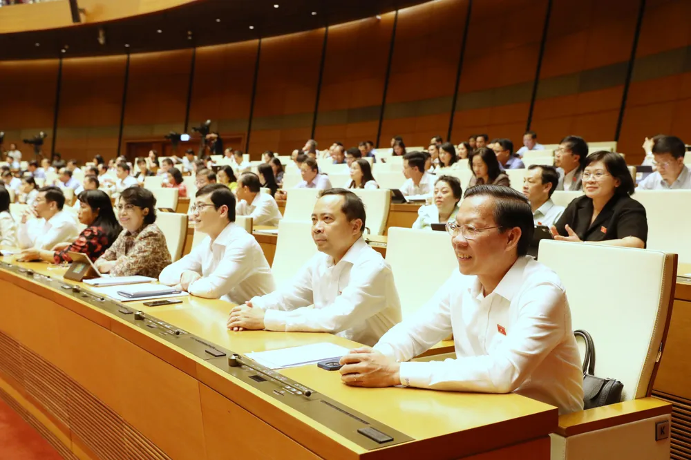 Các đại biểu dự phiên chất vấn chiều 6-11. Ảnh: QUANG PHÚC