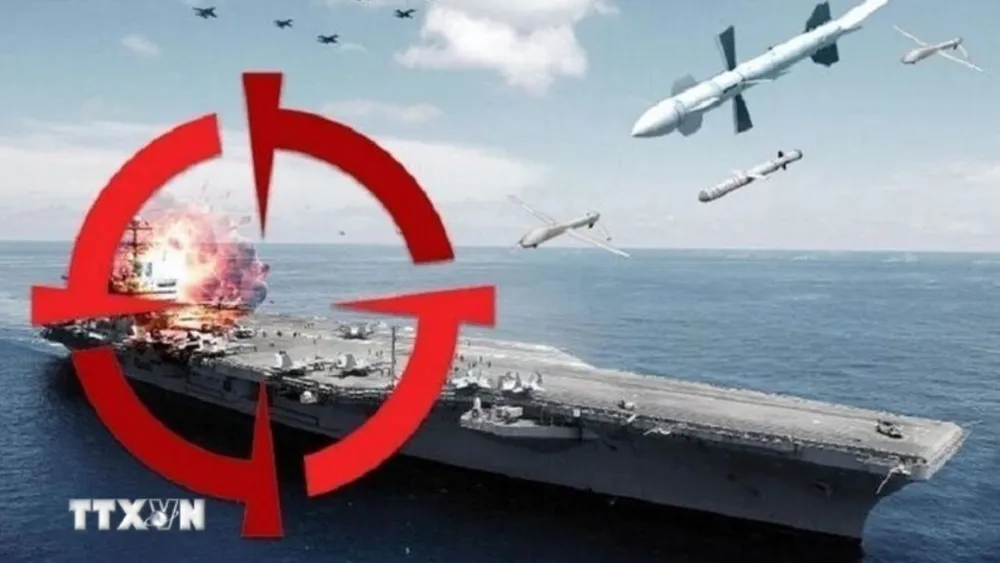 Lực lượng Houthi ở Yemen tiến hành cuộc tấn công mới nhằm vào các tàu chiến Mỹ ở Biển Đỏ. Ảnh: IRNA/TTXVN