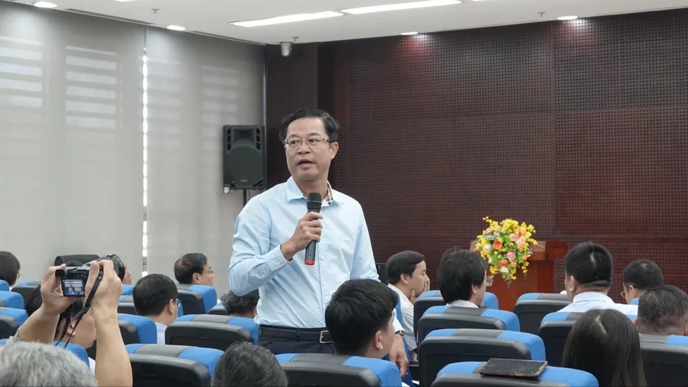 Ông Võ Nguyên Chương, Phó Giám đốc Sở Nông nghiệp và Môi trường TP Đà Nẵng phát biểu. Ảnh: XUÂN QUỲNH