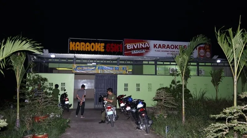 Quán karaoke 65K1 - nơi các đối tượng tổ chức sử dụng trái phép chất ma túy bị cơ quan chức năng phát hiện bắt giữ