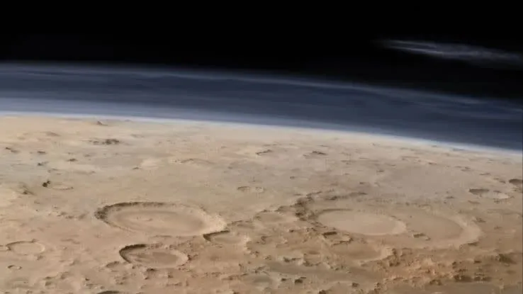 Các nhà khoa học có bằng chứng rõ ràng về sự phun trào của bầu khí quyển sao Hỏa. Ảnh: SCIENCE ALERT