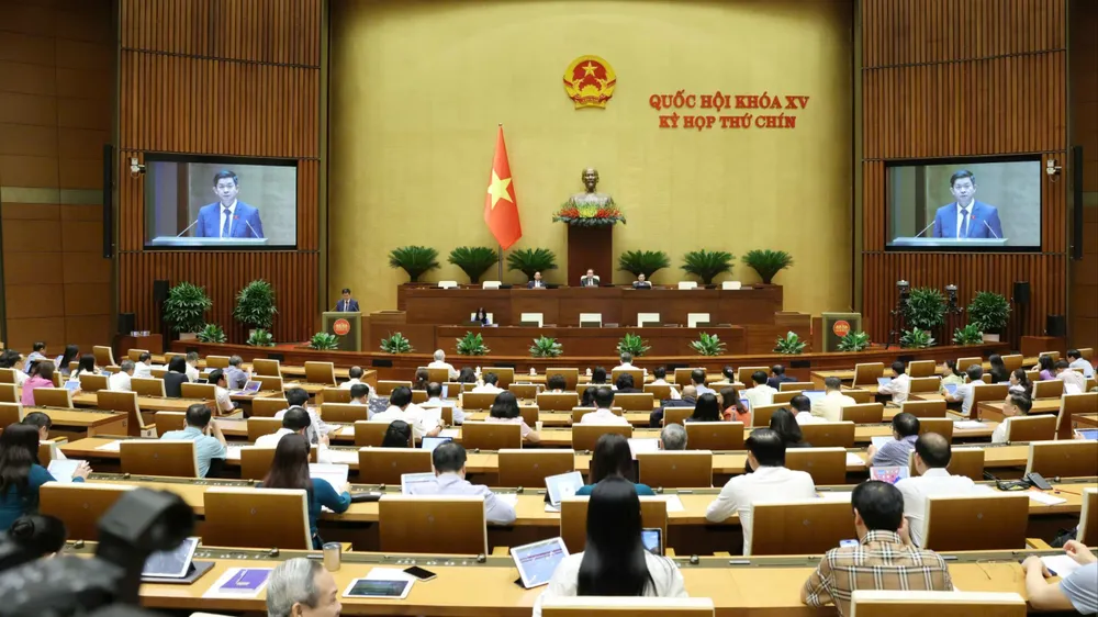 Quốc hội họp sáng 11-6. Ảnh: QUANG PHÚC